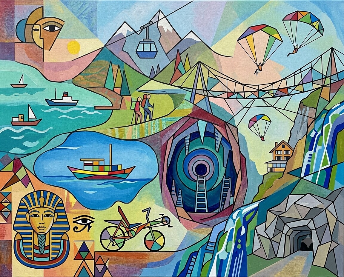 Schweiz 2025 im Stil von Klee